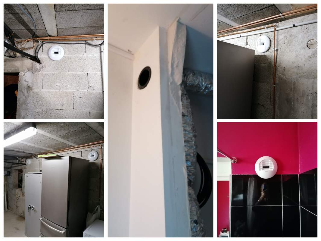 bouche à piles avec détecteur de présence, bande hygroréglabe et bouton poussoir Marseille 13012 Les Caillols Génération Confort