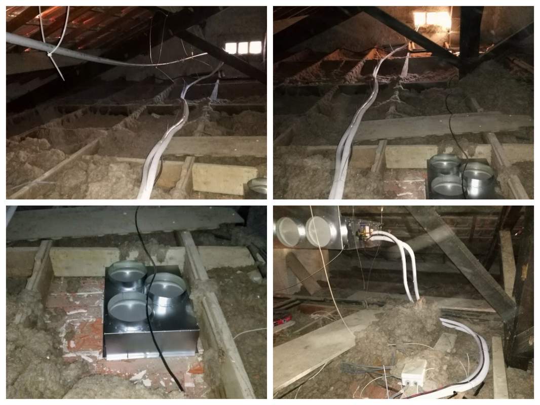 Liaisons frigorifiques   Grille de reprise dans les combles