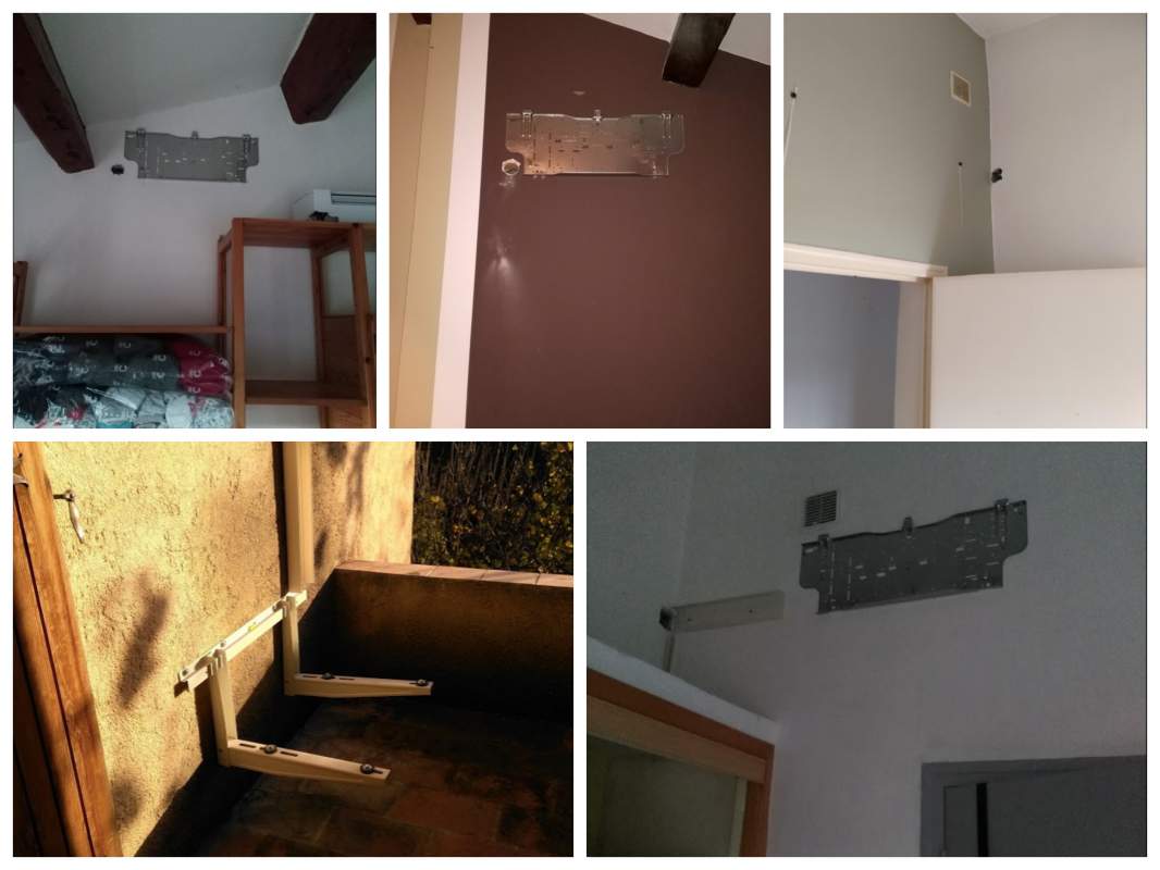 Support pour unité intérieur et pour unité extérieur