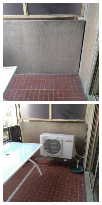 Avant/Après installation groupe extérieur pour mural compact R32 Mitsubishi Electric MUZ-AP42VG 13006 Marseille par Génération Confort