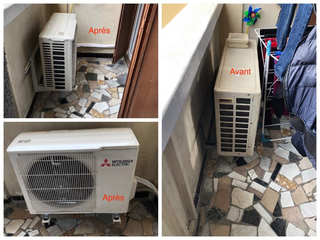 Groupe ventilateur MUZ-DM35VG avant / après 13005 Marseille Rue Fernand PAURIOL par Génération Confort