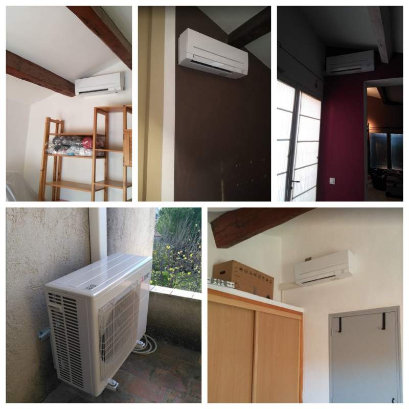 Climatisation Mural Mitsubishi Electric MSZ-AP20VF   Groupe Extérieur Mitsubishi Electric MXZ-4F72VF