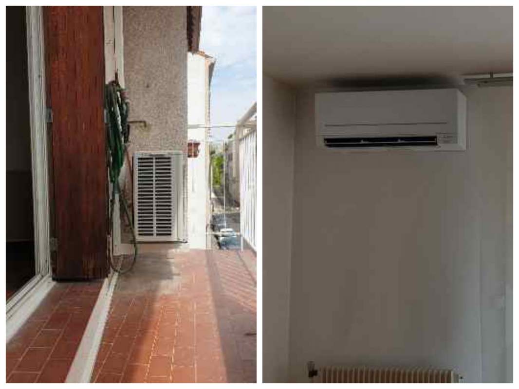 Installation climatisation réversible mono-split mural complète 13004 Marseille Rue Saint Sophie par Génération Confort