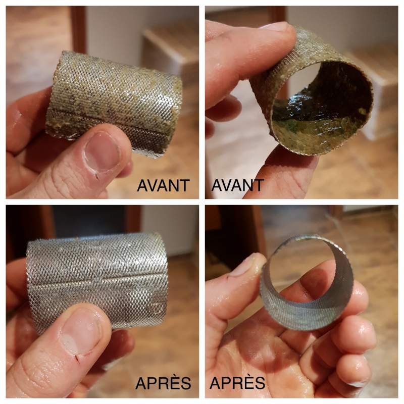 Filtre Avant et Après le désembouage