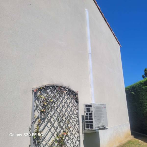 Groupe extérieur MITSUBISHI ELECTRIC sans le cache climatisation