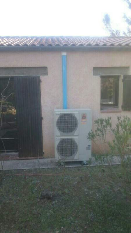 Groupe extérieur ZUBADAN de Mitsubishi Electric à Simiane 13109 installée par Génération Confort