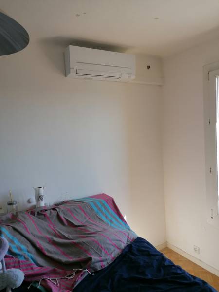 Unité intérieure chambre climatisation mitsubishi electric génération confort blancarde