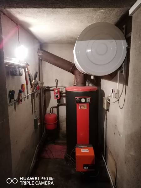 Chaudière Fioul existante à déposer