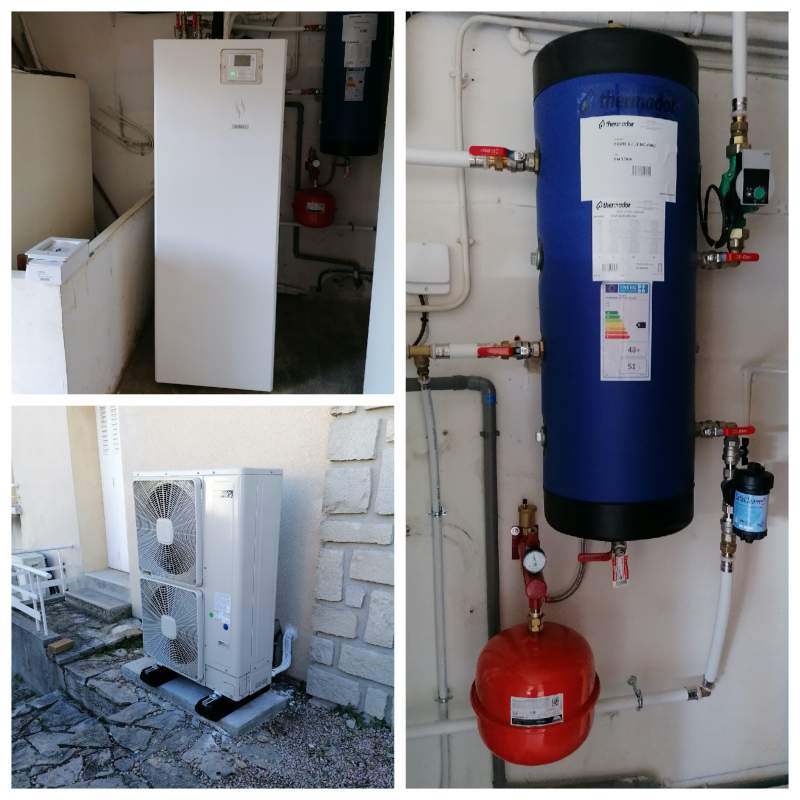 Installation complète unité intérieur et extérieur, basse d'expansion et ballon de mélange RAS-4WHVNPE 13013 Marseille Bd de Lacordaire par Génération Confort