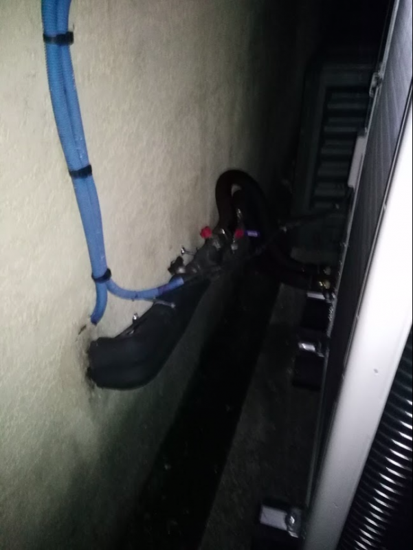 Passage des liaisons frigorifiques 13400 Aubagne chemin du bon civet Génération Confort