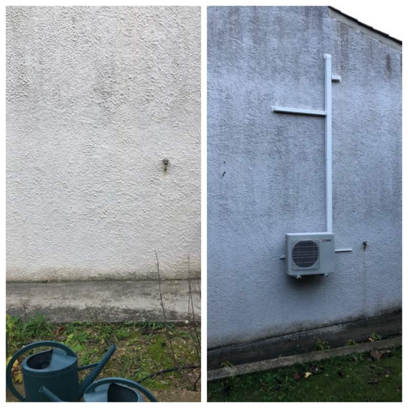 Installation Groupe Extérieur Avant/Après