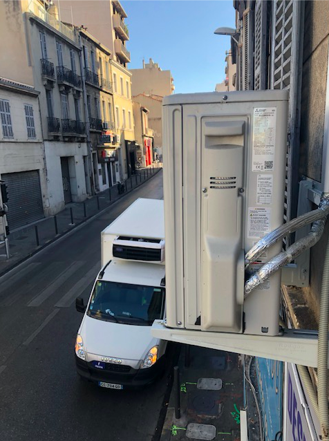 Unité extérieur MITSUBISHI ELECTRIC MUZ-DM35VAMarseille 13004 Boulevard de la Blancarde par Génération Confort