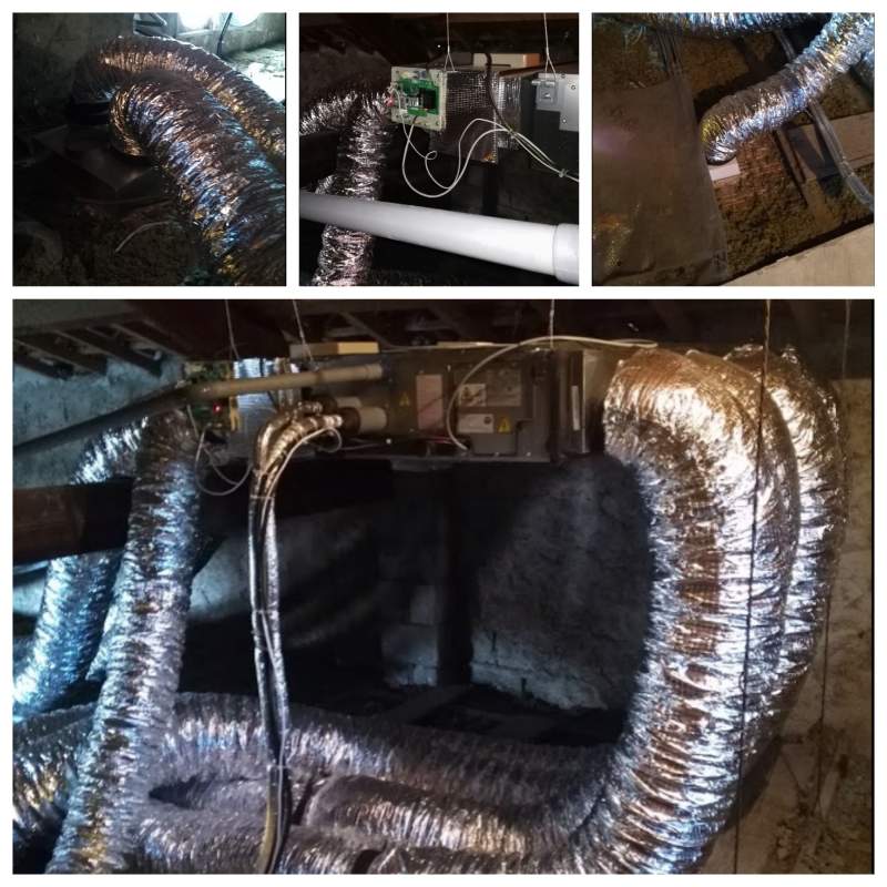 Installation Gainable 5 sorties Mitsubishi Electric PEAD-M100JA