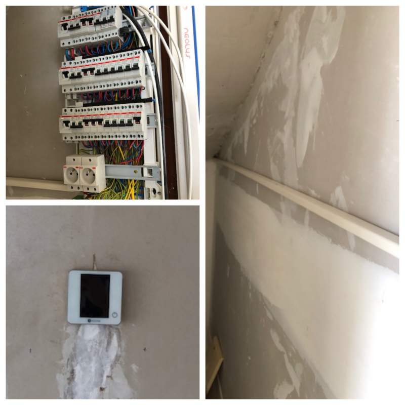 Tableau électrique   télécommande filaire