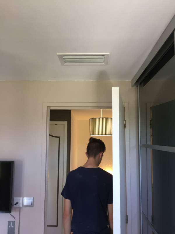 Grille de soufflage chambre